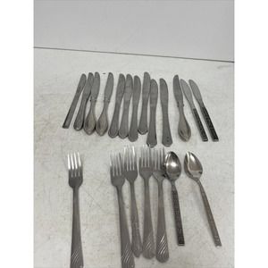 VTG Lot Of Silverware 20 Pieces Forks, Knives, & Spoons